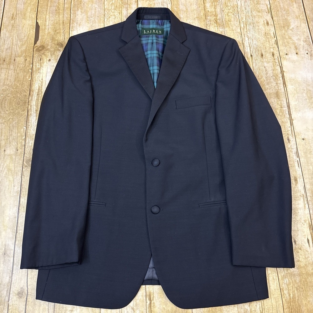 Ralph Lauren Tuxedo Jacket Black Notch Lapel 38S